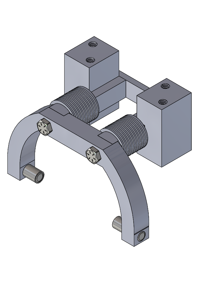 Fork System Design - Spring-loaded engagement mechanism